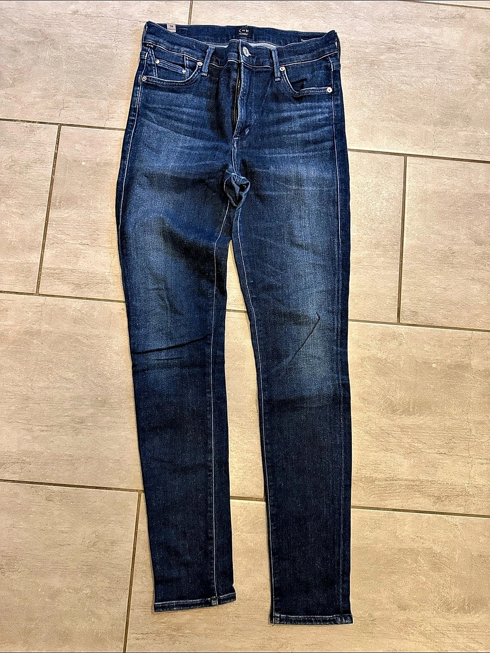 Citizens of Humanity Rocket High-Rise Skinny Jeans in Blue Like New. Size 28